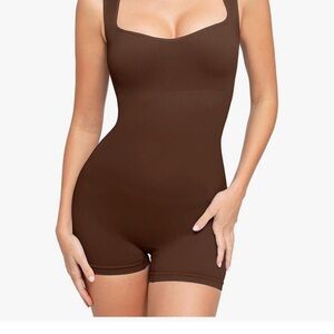 Seamless Brown Bodysuit